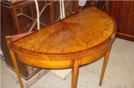  Burr walnut inlaid table (2011)